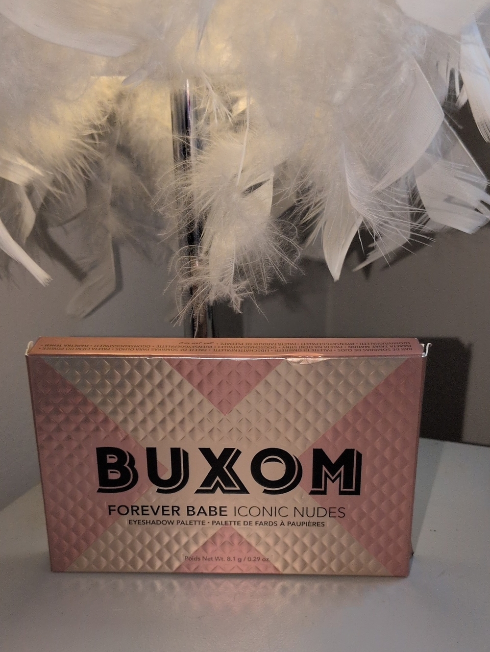 BUXOM Forever Babe Iconic Nudes Palette - Rose Gold Pink Packaging